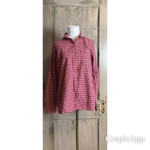 J. Crew Tops - JCrew Pink Check Button Down J. Crew Tops - JCrew Pink Check Button Down